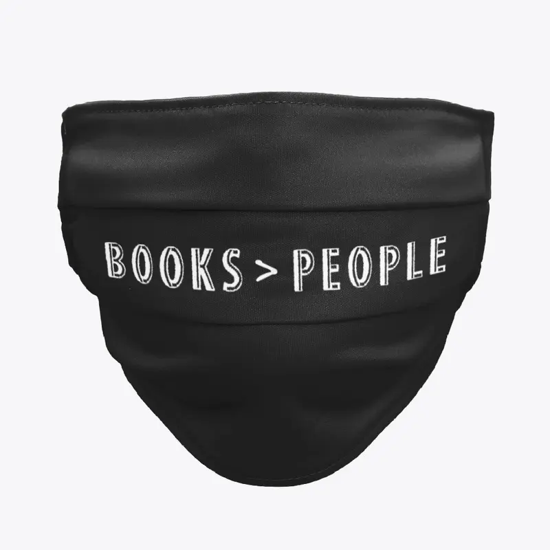 Books Over People Face Mask (Single)